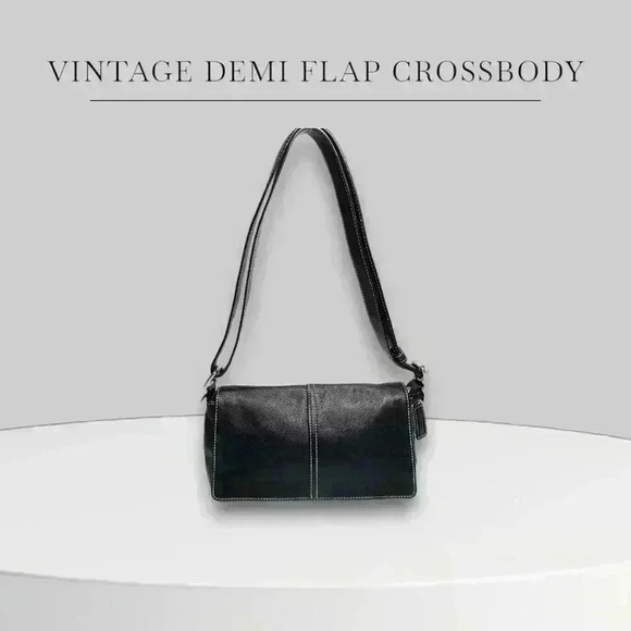 Coach Handbags - COACH Vintage Demi Flap Crossbody Bag